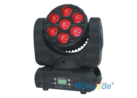 Καλή τιμή. Κινούμενο κεφάλι ντίσκο φως 7pcs × 10 Watt, επαγγελματικό φωτισμό σκηνής με γωνία δέσμης 8 ° σε απευθείας σύνδεση