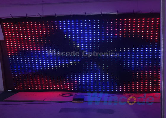 Καλή τιμή. P10 Ευέλικτη κουρτίνα LED με φλας 4m x 6m με ανθεκτικό υλικό υφάσματος σε απευθείας σύνδεση
