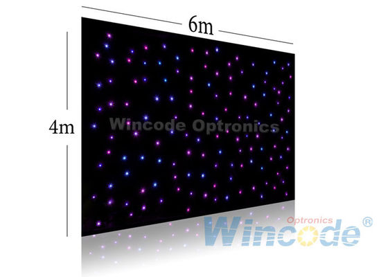 Καλή τιμή. Φωτεινές επιδράσεις LED Star Curtain 4m X 6m, LED Light Curtain Wall RGB / μονόχρωμα σε απευθείας σύνδεση