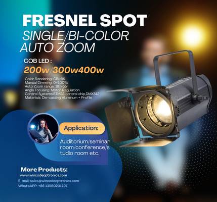 Καλή τιμή. 150W 200W LED Fresnel ζεστό λευκό δροσερό λευκό LED προβολέα φως στούντιο σε απευθείας σύνδεση